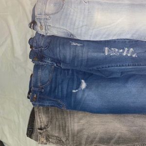 jeans, shorts , shirt combo !